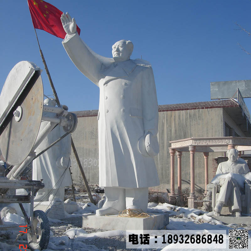 大型汉白玉人物雕像加工厂家 曲阳汉白玉雕像制作价格 支持各种历史名人雕像定制