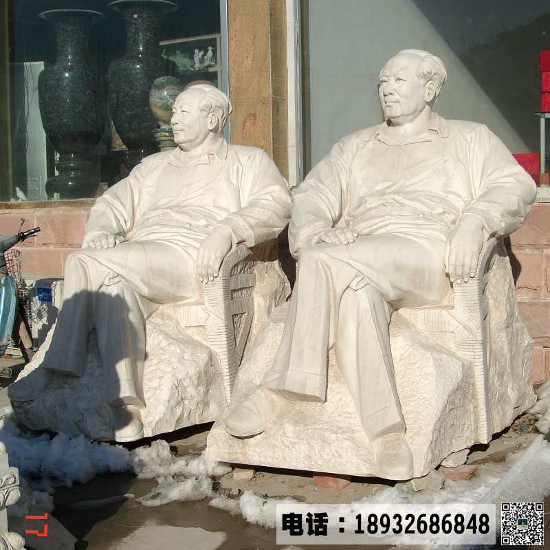 天然汉白玉雕像制作厂家 汉白玉人物雕像加工价格 支持定制名人伟人雕塑报价